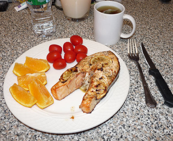 Salmon Steaks with Lemon Dill